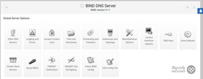 مدیریت DNS سرور در Webmin